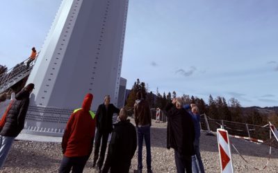 Au pied du parc éolien de « Sur Grati »